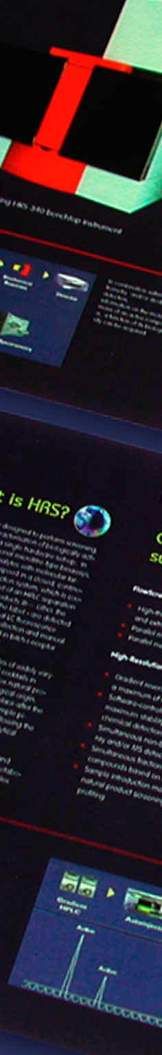 Bochure for Screentec bv, Inventors and developers of a high resolution screening technology for use in analytical chemistry.